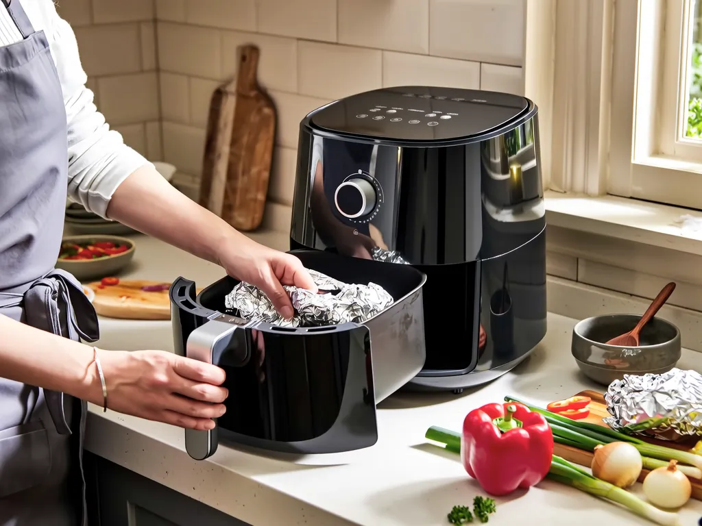 Kann man Alufolie in eine Heissluftfritteuse legen? Alles, was Sie ueber Air-Fryer-Sicherheit wissen muessen